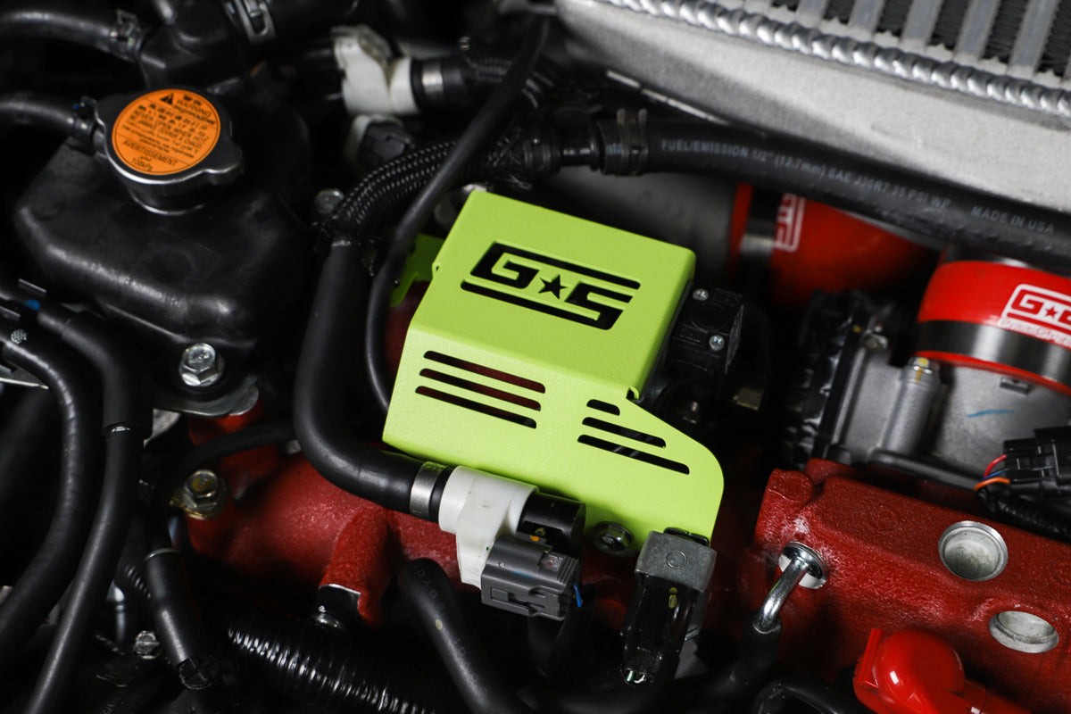 GrimmSpeed Boost Control Solenoid Cover Black For Subaru 08-21 STI - Graveyard Performance