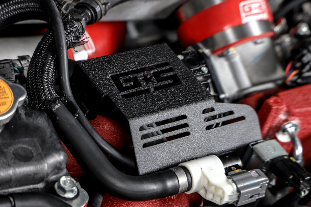 GrimmSpeed Boost Control Solenoid Cover Black For Subaru 08-21 STI - Graveyard Performance