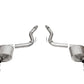 Corsa 24+ Frd MustangGT Touring Axle-Back Ex.Sys 3.0in Dual Rear Exit w/4.5in Blk PVD StraightCutTip