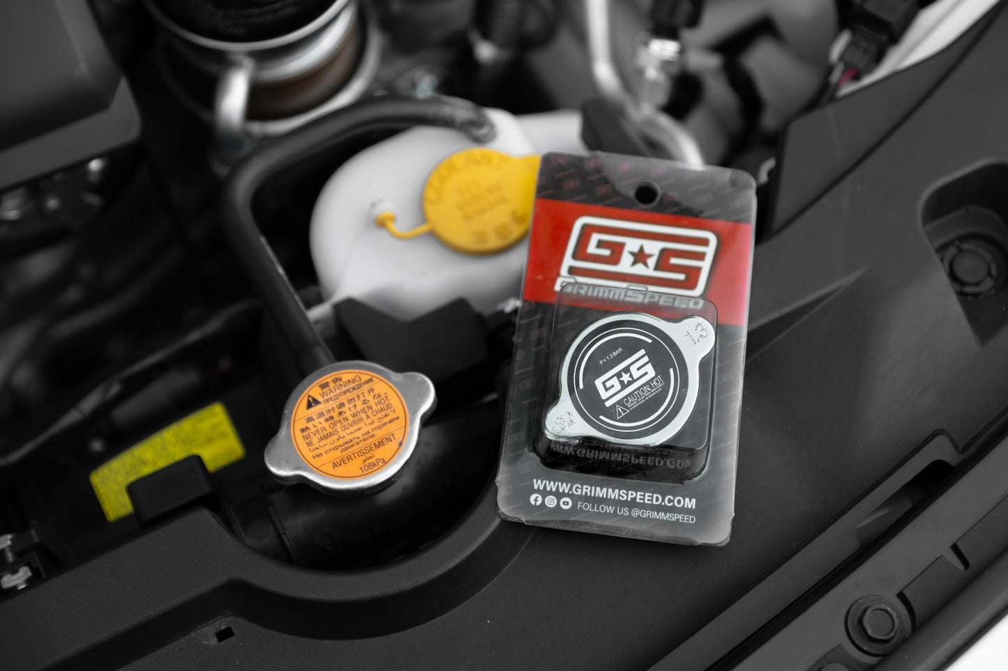 GrimmSpeed Radiator Cap Black Type A (1.3 Bar) For Subaru