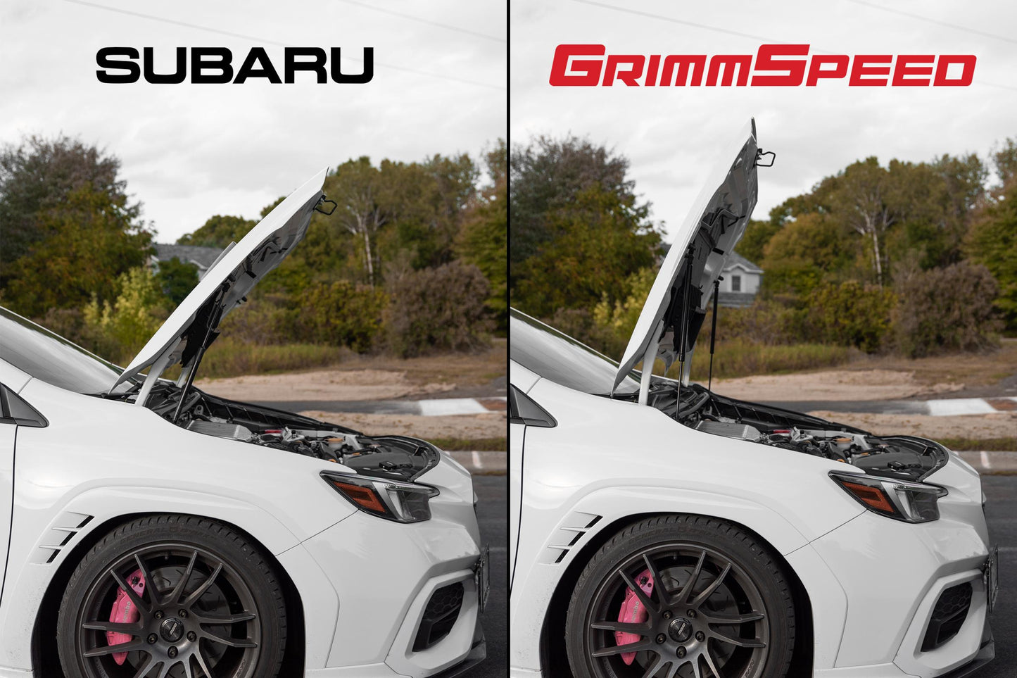 GrimmSpeed Hood Struts High Lift 15+ For Subaru WRX / 15-21 STI - Graveyard Performance