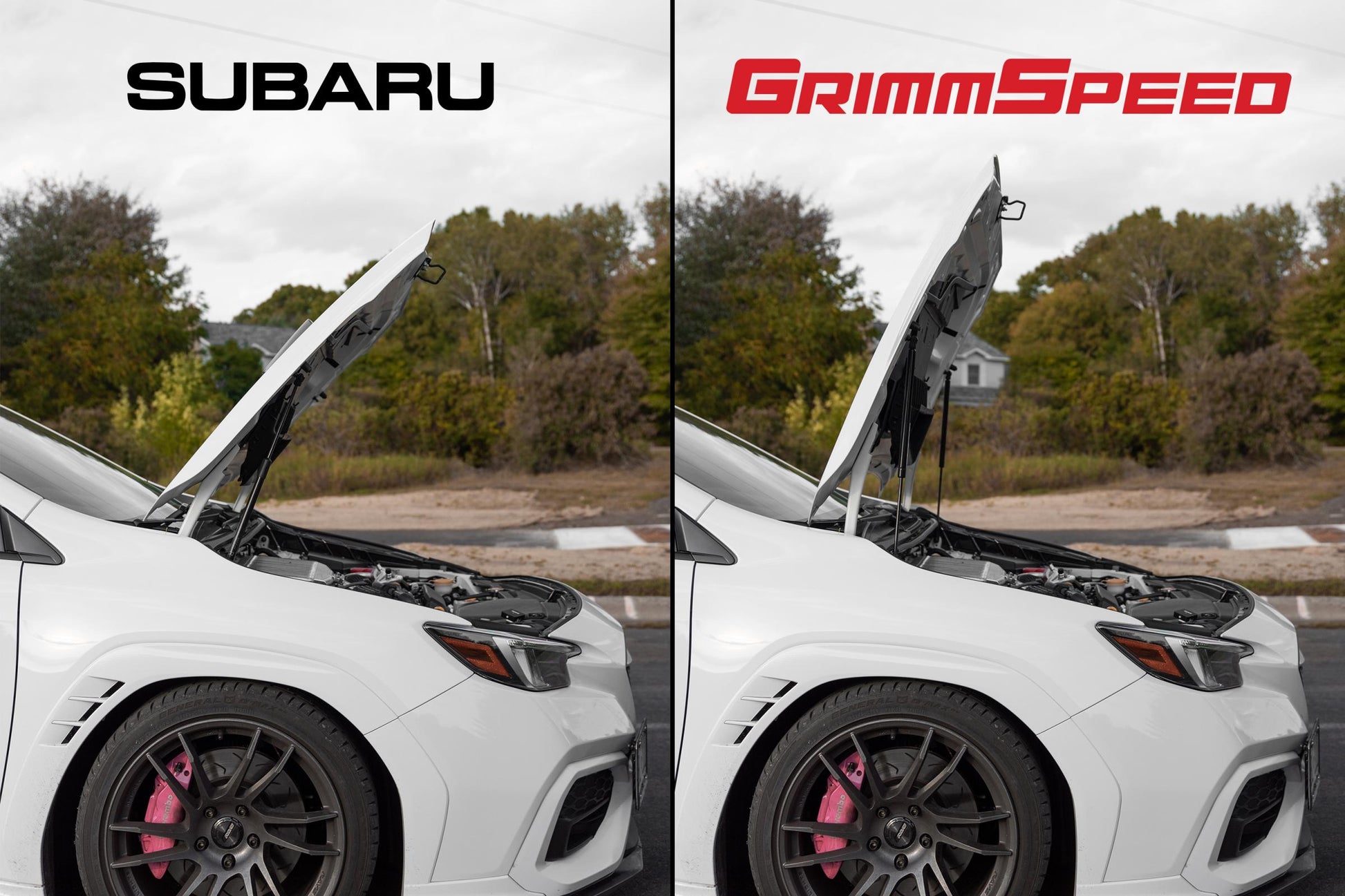 GrimmSpeed Hood Struts High Lift 15+ For Subaru WRX / 15-21 STI - Graveyard Performance