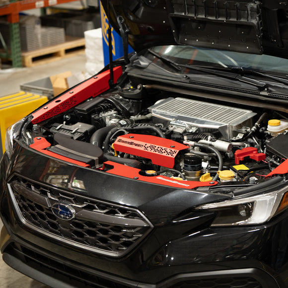 GrimmSpeed Fender Shrouds Subaru 2022-Present WRX Red - Graveyard Performance