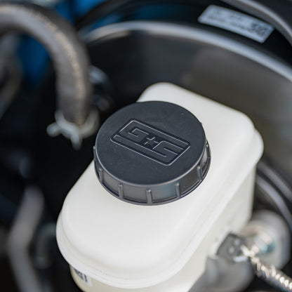 GrimmSpeed Engine Bay Reservoir Cap Set Black 2022 WRX, BRZ, FRS, GT86, GR86