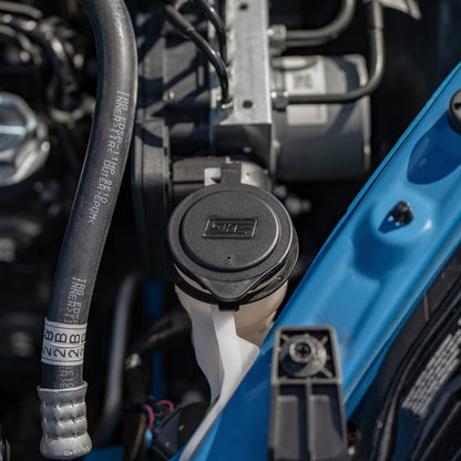 GrimmSpeed Engine Bay Reservoir Cap Set Black 2022 WRX, BRZ, FRS, GT86, GR86