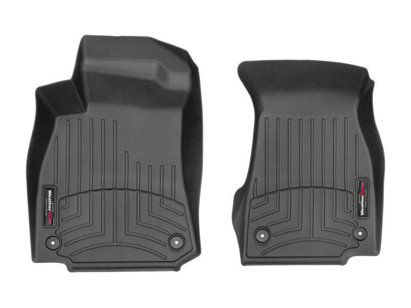 WeatherTech 2019+ Audi A6/A7 Sedan/Sportback Front FloorLiner - Black - Graveyard Performance