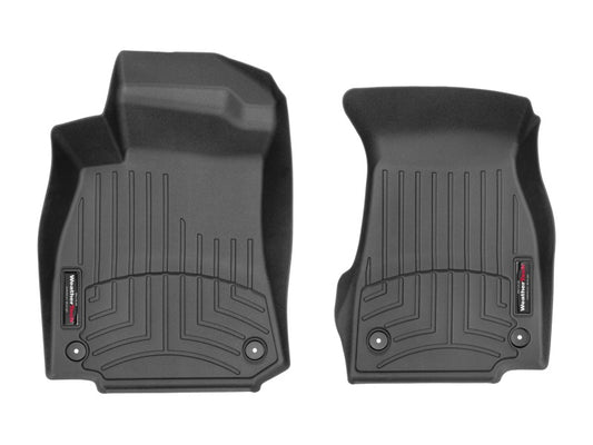WeatherTech 2019+ Audi A6/A7 Sedan/Sportback Front FloorLiner - Black - Graveyard Performance
