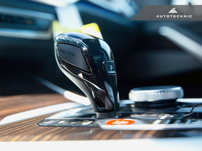 AutoTecknic Carbon Fiber Gear Selector Side Trims - G01 X3 LCI | G02 X4 LCI - Graveyard Performance