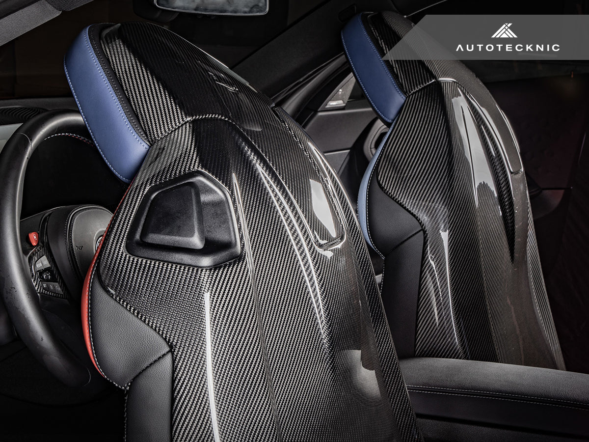 AutoTecknic Dry Carbon Full Seat Back Cover Set - G42 M240I - Graveyard Performance