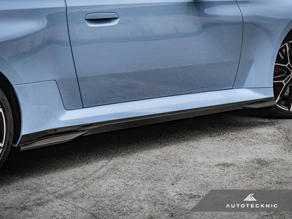 AutoTecknic Dry Carbon Fiber Side Skirt Extension Set - G87 M2 - Graveyard Performance