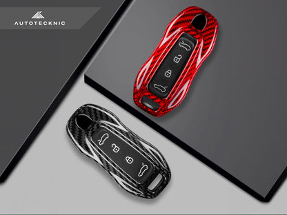 AutoTecknic Dry Carbon Key Remote Trim - Porsche Macan EV 2024-Up - Graveyard Performance