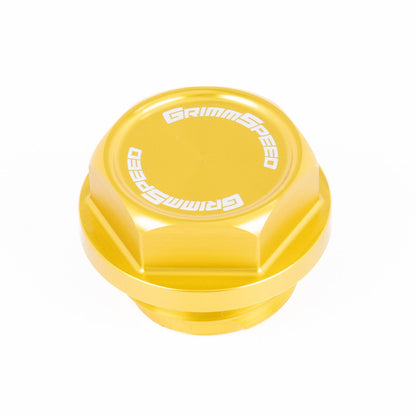GrimmSpeed 89-21 Subaru Bolt Oil Cap Kit Gold - Graveyard Performance