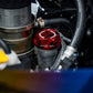 GrimmSpeed 89-21 Subaru Bolt Oil Cap Kit Red with Black Splatter