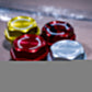 GrimmSpeed 89-21 Subaru Bolt Oil Cap Kit Red with Black Splatter