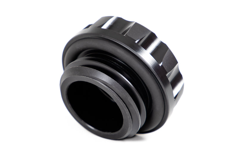 GrimmSpeed Oil Cap Cool Touch Version 2 Delrin Black For Subaru All EJ/FA Engines - Graveyard Performance