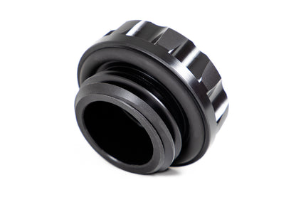 GrimmSpeed Oil Cap Cool Touch Version 2 Delrin Black For Subaru All EJ/FA Engines - Graveyard Performance