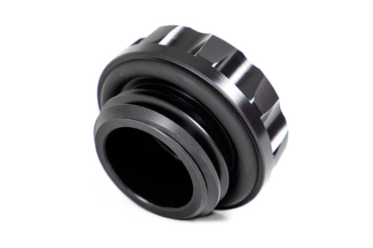 GrimmSpeed Oil Cap Cool Touch Version 2 Delrin Black For Subaru All EJ/FA Engines - Graveyard Performance