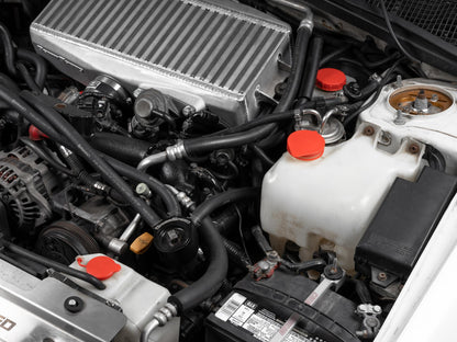 GrimmSpeed Engine Bay Reservoir Cap Set Black For Subaru 02-21 WRX/STI/FXT/OBXT/LGT - Graveyard Performance