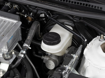 GrimmSpeed Engine Bay Reservoir Cap Set Black For Subaru 02-21 WRX/STI/FXT/OBXT/LGT - Graveyard Performance