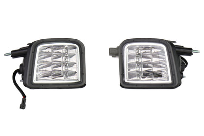 OLM USDM LED Front Turn Signal Housings - Clear Lens with Chrome Reflector - 2015-2017 Subaru WRX / STI - Graveyard Performance