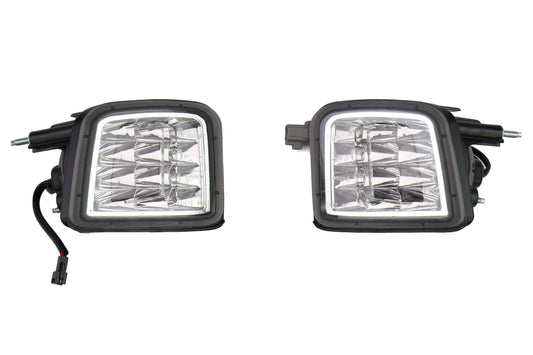 OLM USDM LED Front Turn Signal Housings - Clear Lens with Chrome Reflector - 2015-2017 Subaru WRX / STI - Graveyard Performance