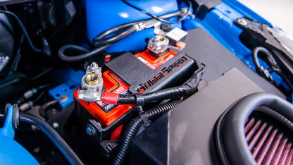 GrimmSpeed Lightweight Battery Mount Kit Red For Subaru 08-21 WRX/STI - Graveyard Performance