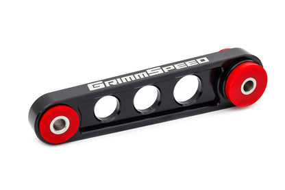 GrimmSpeed Pitch Stop Mount Black (80A Bushings) For Subaru 02+ Impreza/WRX/STI 04-21 Forester 05-12 Legacy 05-09 Outback 13-21 Crosstrek - Graveyard Performance