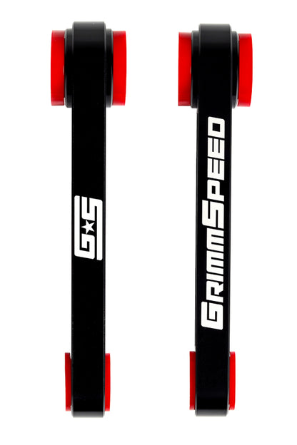 GrimmSpeed Pitch Stop Mount Black (80A Bushings) For Subaru 02+ Impreza/WRX/STI 04-21 Forester 05-12 Legacy 05-09 Outback 13-21 Crosstrek - Graveyard Performance