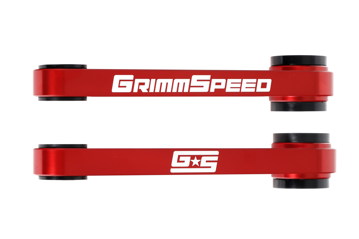 GrimmSpeed Pitch Stop Mount Race Version Red 95A BushingsFor Subaru 02+ Impreza/WRX/STI 04-21 Forester 05-12 Legacy 05-09 Outback 13-21 Crosstrek - Graveyard Performance