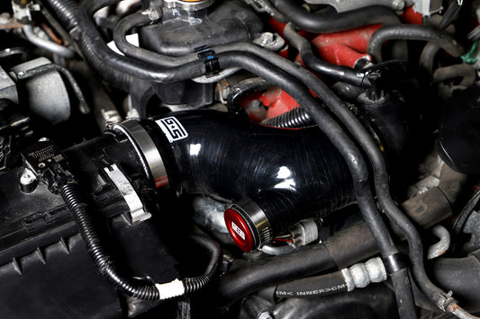 GrimmSpeed Post MAF Hose Kit Black For Subaru 15-17 STI (w/ OEM Sound Generator Tube)