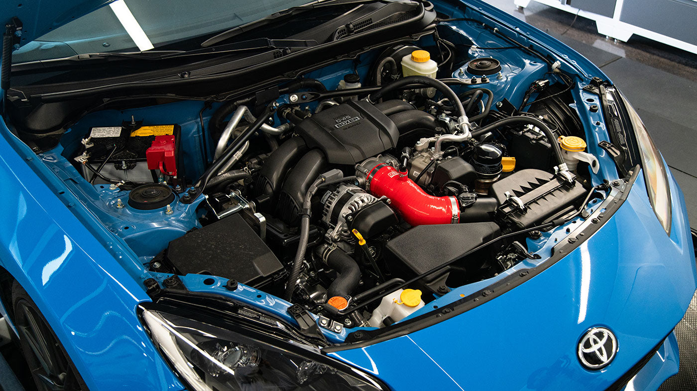 GrimmSpeed Post MAF Hose Kit Red For Subaru 15-21 WRX - Graveyard Performance