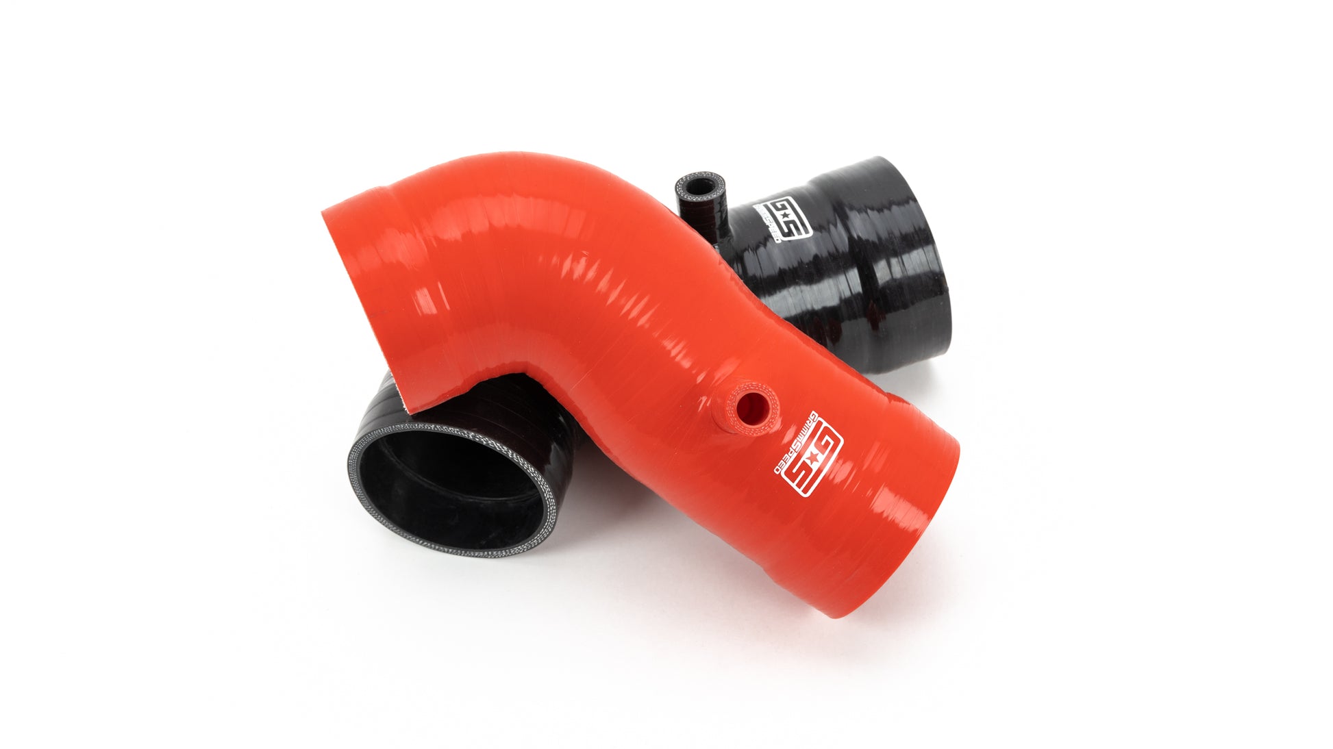 GrimmSpeed Post MAF Hose Kit Red For Subaru 15-21 WRX - Graveyard Performance