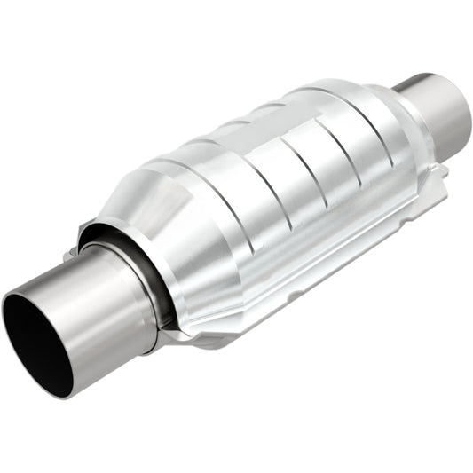 MagnaFlow Conv Univ 3in Inlet/Outlet Center/Center Round 9in Body L x 5.125in W x 13in Overall L - Graveyard Performance