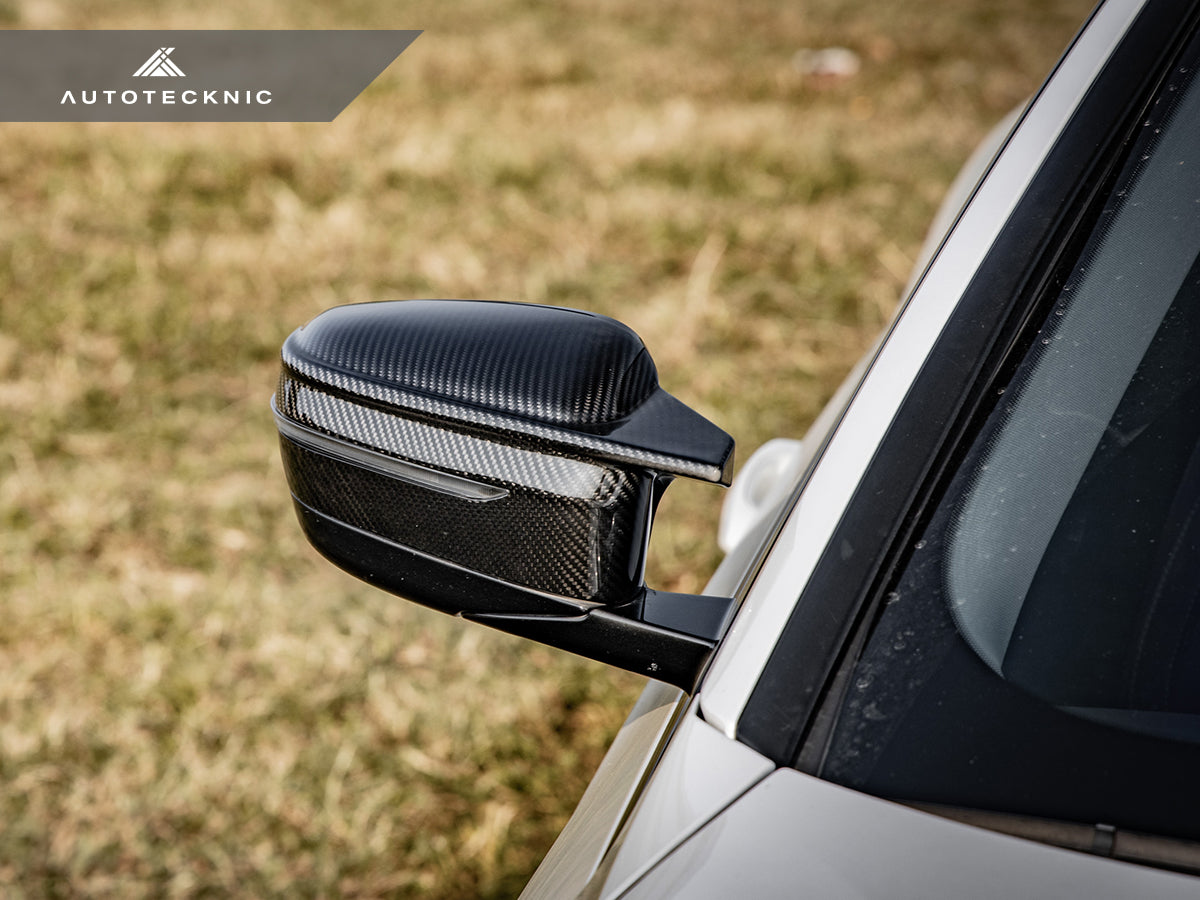AutoTecknic G8X Style M-Inspired Version II Dry Carbon Mirror Covers - G20 3-Series | G22/ G26 4-Series - Graveyard Performance