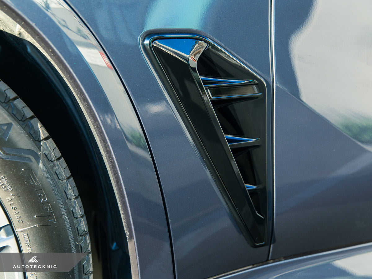 AutoTecknic Gloss Black Fender Trim Set - F95 X5M | G05 X5 - Graveyard Performance