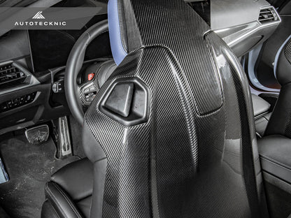 AutoTecknic Dry Carbon Full Seat Back Cover Set - G42 M240I - Graveyard Performance
