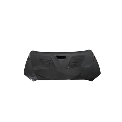 JDMuscle [08-15 Mitsubishi Lancer EVO X] Tanso Carbon Fiber Hood w/ heat extract *SPECIAL ORDER. NO CANCELLATION