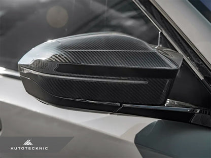 AutoTecknic M-Inspired Dry Carbon Mirror Cap Set - G45 X3 - Graveyard Performance