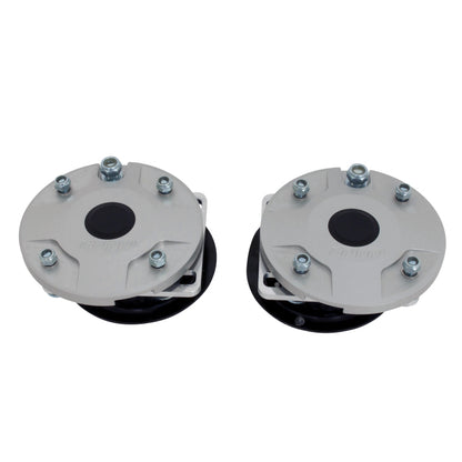 BBK 05-14 Mustang Caster Camber Plate Kit - Silver Anodized Finish - Graveyard Performance
