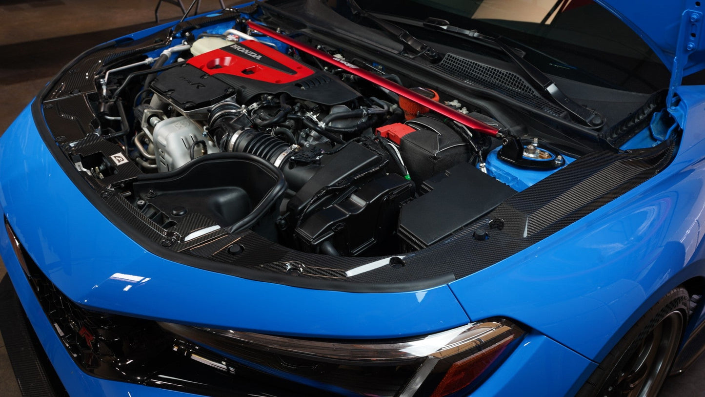 APR Performance Carbon Fiber Honda FL5 Civic Type R Carbon Fiber Radiator Cooling Plates 2023 - Current
