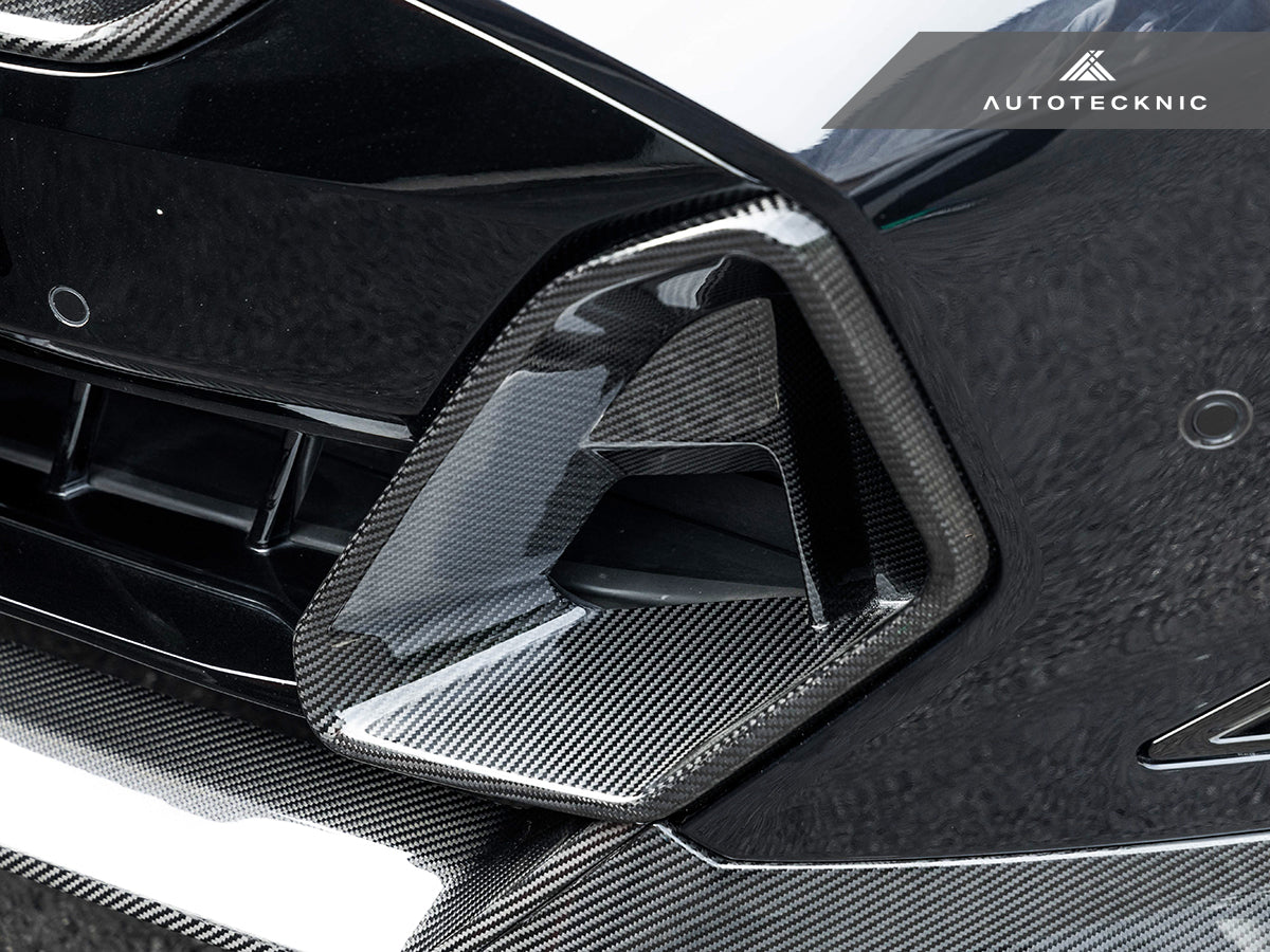 AutoTecknic Carbon Fiber Front Bumper Air Vent Set - G06 X6 M-Sport LCI - Graveyard Performance