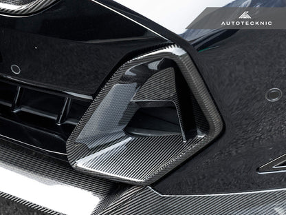 AutoTecknic Carbon Fiber Front Bumper Air Vent Set - G06 X6 M-Sport LCI - Graveyard Performance