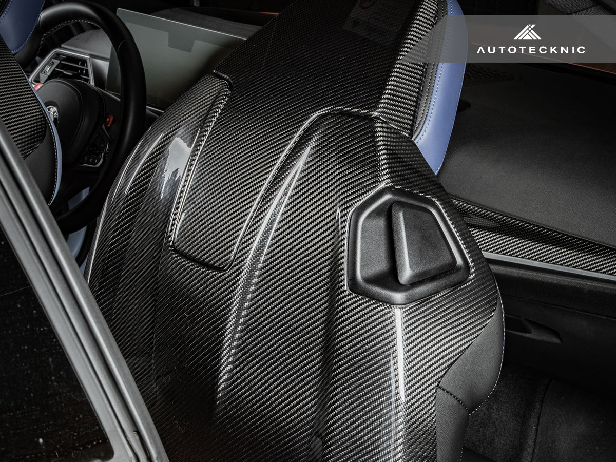AutoTecknic Dry Carbon Full Seat Back Cover Set - G42 M240I - Graveyard Performance