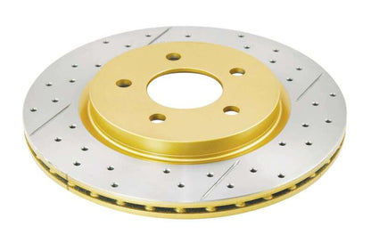 DBA 05-14 Ford Mustang GT Rear Drilled & Slotted Street Series Rotor - Graveyard Performance