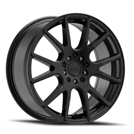 Raceline Aluminum Wheels 18x8 Intake 147B Black 40 Offset 5 on 100/5 on 114.3 Bolt Pattern 72.62 Bore