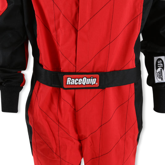 RaceQuip Red Chevron-1 Suit - SFI-1 Large