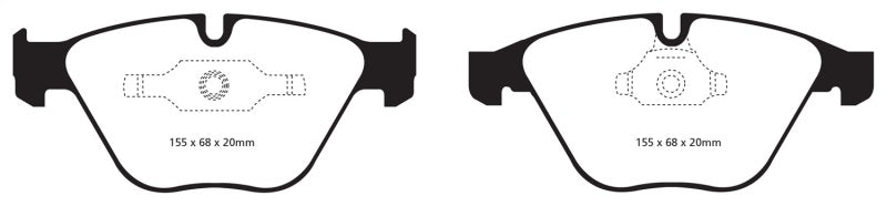 EBC 11+ BMW Z4 3.0 Twin Turbo iS (E89) Greenstuff Front Brake Pads - Graveyard Performance