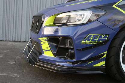 Subaru WRX STI Carbon Fiber Front Bumper Top Canards 2015-2017