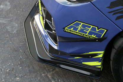 Subaru WRX STI Carbon Fiber Front Bumper Top Canards 2015-2017