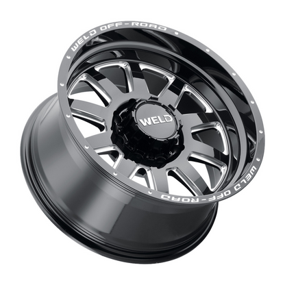 Weld Off-Road W102 20X9 Stealth 8X180 ET00 BS5 Gloss Black MIL 124.3 - Graveyard Performance
